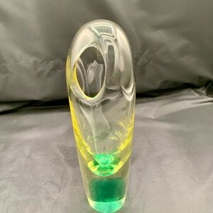 Miloslav Klinger Vintage Art Glass Mid Century Czeck Bohemia Vase 1969